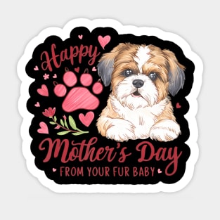 Mother's Day From Your Fur Baby Dog Mom Women Sticker